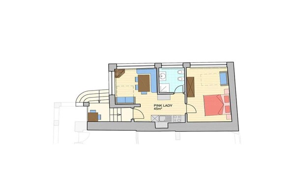 Foto van Roze Dame App. met balkon - Vakantiehuis in Nals - Untagged