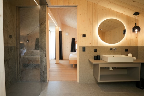 Foto van Boerderijloft Zonneschijn - Vakantiehuis in Valle di Casies - BathRoom