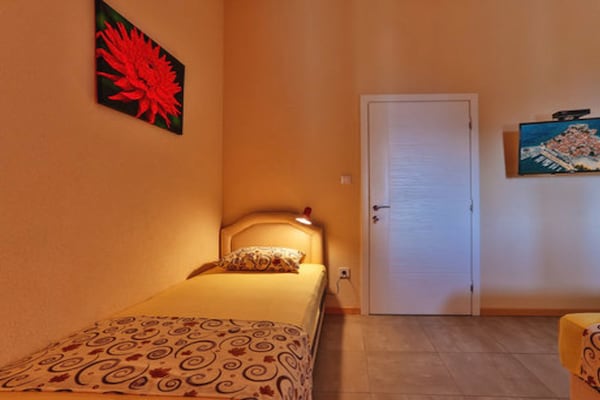 Foto van Beachfront Sunset Apartments Sutomore - Studio Apartment with Sea View and Terrace - BedRoom