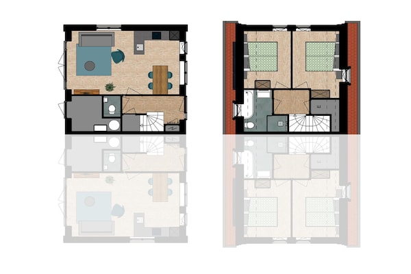 Foto van Vakantiehuis in Medemblik bij Kasteel Radboud - Vakantiehuis in PS Opperdoes - FloorPlan