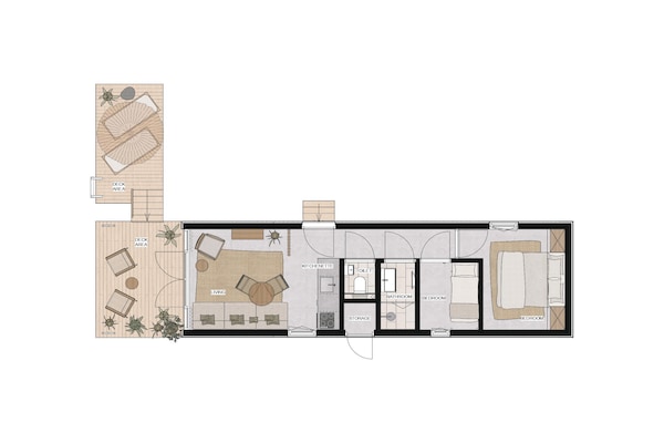 Foto van Waterlodge in Nederland met Terras - Vakantiehuis in Zeewolde - Facilities