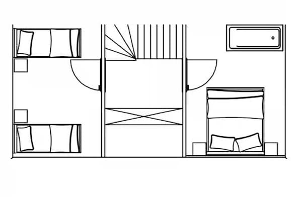 Foto van 4-persoons luxe lodge in Zoutelande - Vakantiehuis in Zoutelande - FloorPlan