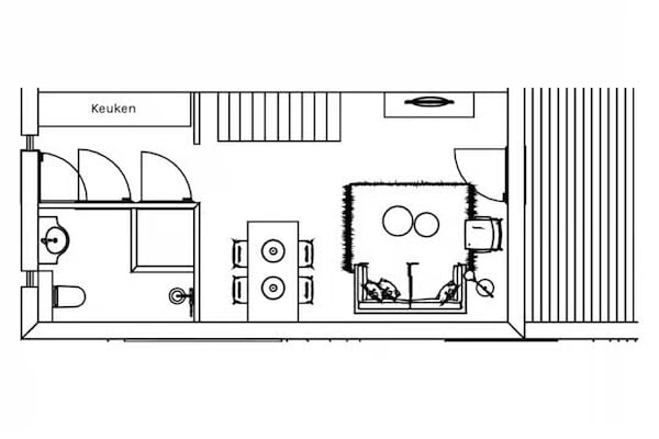 Foto van 4-persoons luxe lodge in Zoutelande - Vakantiehuis in Zoutelande - FloorPlan