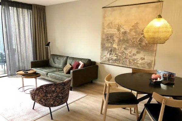 Foto van 4-persoons luxe lodge in Zoutelande - Vakantiehuis in Zoutelande - LivingRoom