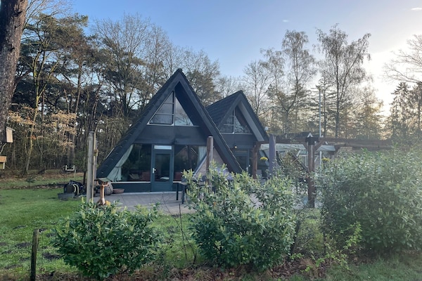 Foto van Bungalow in Limburg bij natuurgebieden - Vakantiehuis in Stramproy - ExteriorWinter