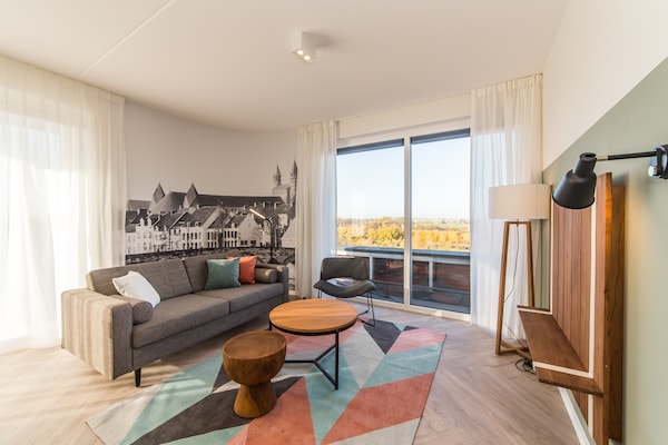 Foto van Luxe panorama suite bij Maastricht - Vakantiehuis in Maastricht - LivingRoom