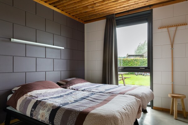 Foto van Chalet in Nederland met Uitzicht op Weiden - Vakantiehuis in Heeten - BedRoom