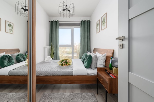 Foto van Appartement vlakbij Koneser Center - Vakantiehuis in Warszawa - BedRoom