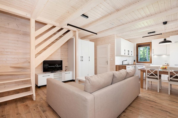 Foto van Comfortabel vakantiehuis (nr. 8), zwembad - Vakantiehuis in Rewal - LivingRoom