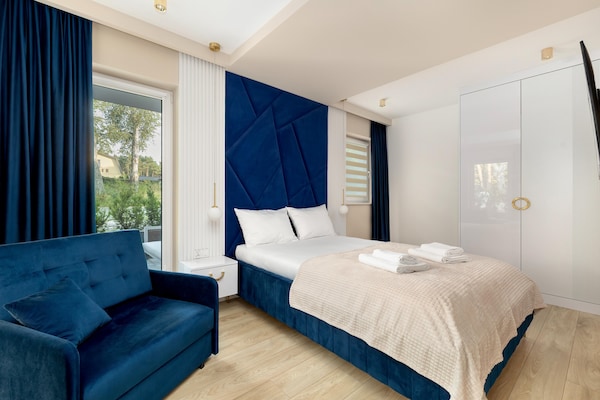 Foto van Comfortabel 2-kamerappartement, binnenzwembad - Vakantiehuis in Pobierowo - BedRoom