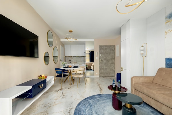 Foto van Comfortabel 2-kamerappartement, binnenzwembad - Vakantiehuis in Pobierowo - LivingRoom