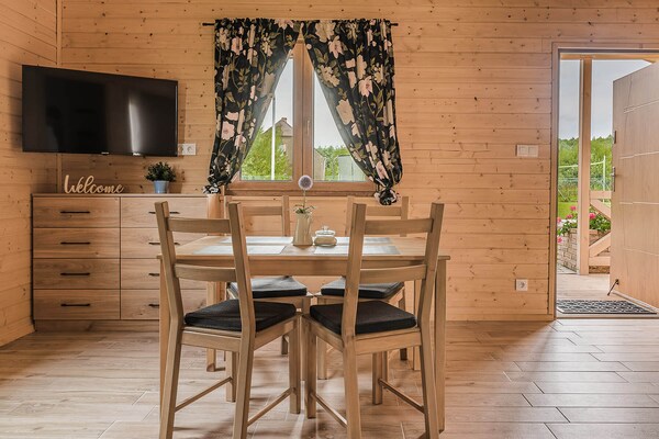 Foto van Zomerhuis in Dąbrowa bij de zee - Vakantiehuis in Świerzno - LivingRoom