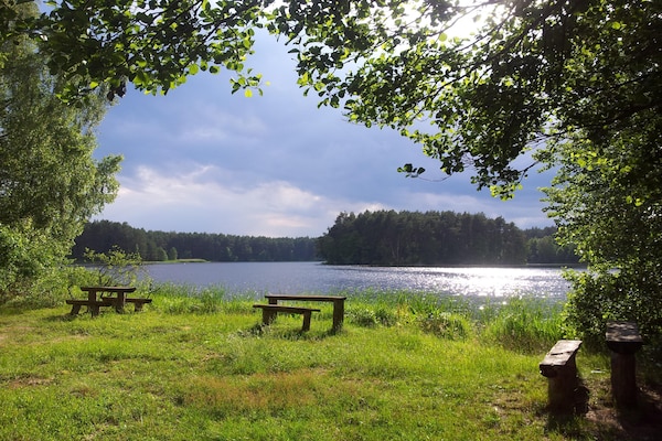 Foto van Huisje bij Rosnowskie Meer met Strand - Vakantiehuis in Rosnowo - AreaSummer1KM