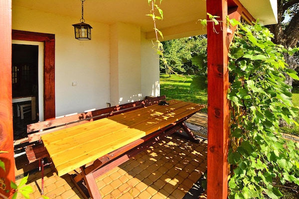 Foto van Een ruim vakantiehuis met een prachtige tuin - Vakantiehuis in Wrzesnica - terrace