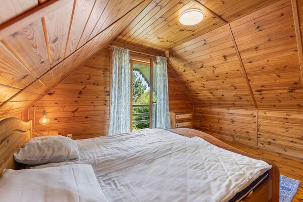 Foto van Comfortabel vakantiehuis met open haard, Bobolin - Vakantiehuis in Bobolin - BedRoom