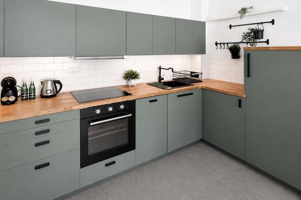 Foto van 3-kamerwoning vlakbij Atlas Arena - Vakantiehuis in Łódź - Kitchen