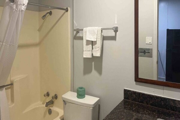 Foto van 2 tweepersoonsbedden | Nsmk, keuken - Vakantiehuis in Borger TX - BathRoom