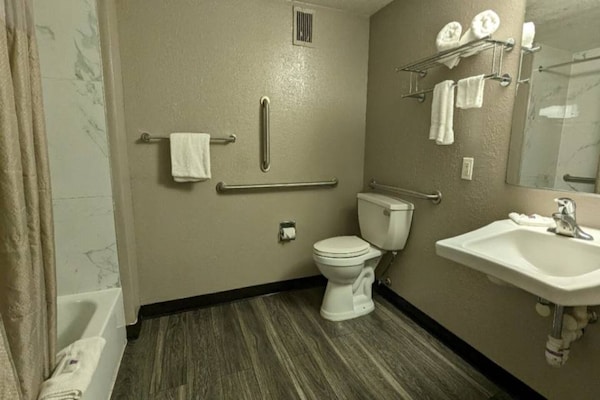 Foto van 2 tweepersoonsbedden | Rolstoeltoegankelijk/bad - Vakantiehuis in Danvers - Facilities