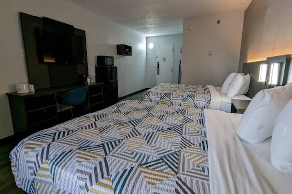 Foto van 2 tweepersoonsbedden | Koelkast - Vakantiehuis in Danvers - Facilities