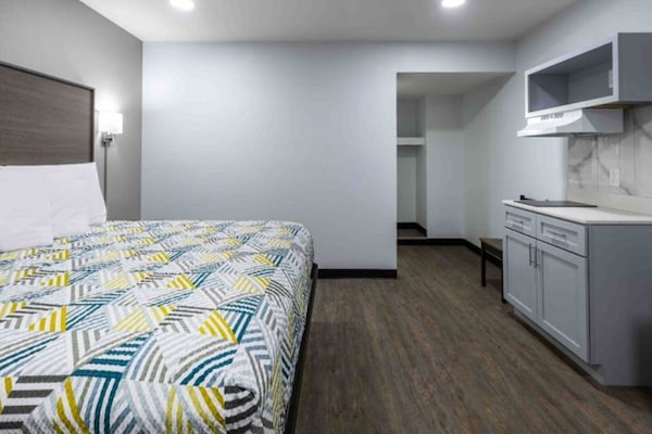 Foto van 1 tweepersoonsbed (queensize) | Rookvrij, Keuken - Vakantiehuis in Hickory - BedRoom