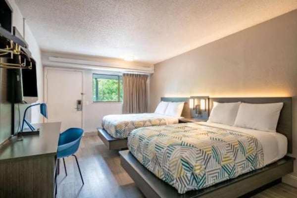 Foto van 2 tweepersoonsbedden|Mobiele toegang|Douche| Nsmk - Vakantiehuis in Charlotte NC - BedRoom