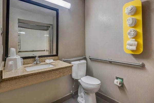 Foto van 2 tweepersoonsbedden | Rolstoeltoegankelijk Nsmk - Vakantiehuis in Balch Springs - BathRoom