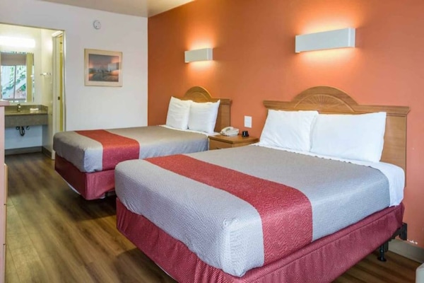 Foto van 2 tweepersoonsbedden (queensize) | Roken toegestaan, koelkast aanwezig - BedRoom