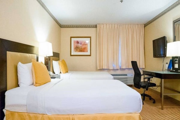 Foto van 2 queensize bedden | Suite, Nsmk, Micfridge - Vakantiehuis in Anaheim - BedRoom