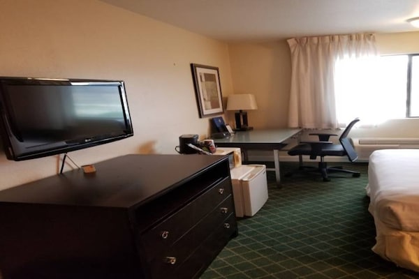 Foto van 2 queensize bedden | Suite, Nsmk, Micfridge - Vakantiehuis in Anaheim - BedRoom