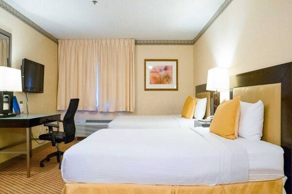 Foto van 2 kingsize bedden | Nsmk, Micfridge - Vakantiehuis in Anaheim - BedRoom