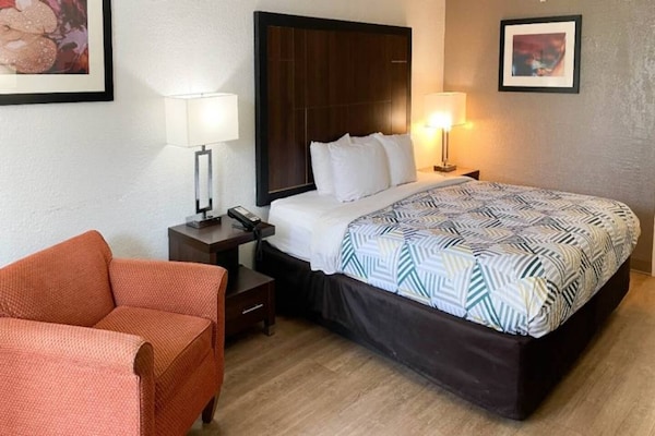 Foto van 1 kingsize bed | Rookvrij - Vakantiehuis in Opelika AL - BedRoom
