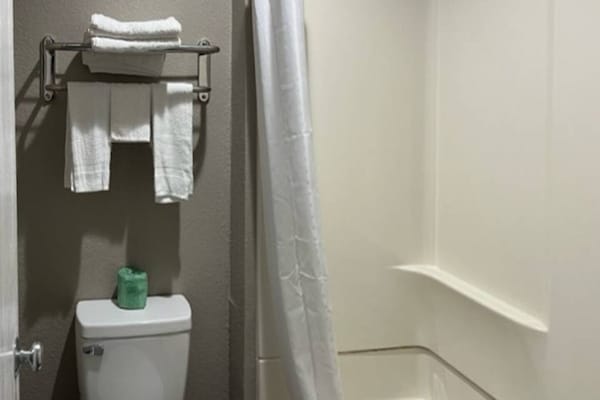 Foto van 2 tweepersoonsbedden | Rookoven, koelkast - Vakantiehuis in Little Rock AR - BathRoom