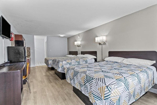 Foto van 3 tweepersoonsbedden | Nsmk, keuken - Vakantiehuis in Wilmington - BedRoom