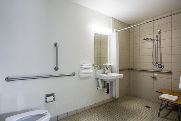 Foto van 2 tweepersoonsbedden | Koelkast - Vakantiehuis in Prescott - BathRoom