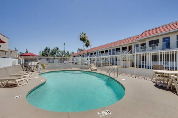 Foto van 1 tweepersoonsbed (Queensize) | Tempe, Arizona - Vakantiehuis in Tempe - Pool