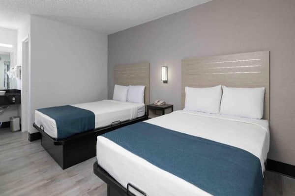 Foto van 2 tweepersoonsbedden | Koelkast - Vakantiehuis in Tempe - BedRoom