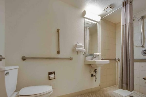 Foto van 2 tweepersoonsbedden | Koelkast - Vakantiehuis in Tempe - BathRoom