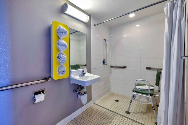 Foto van 2 tweepersoonsbedden | Magnetron - Vakantiehuis in TUCUMCARI - BathRoom