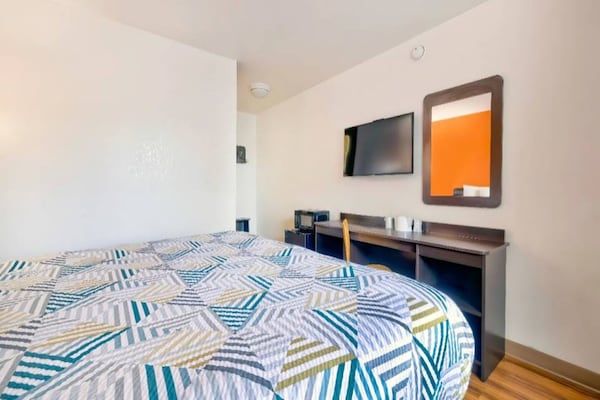 Foto van 1 kingsize bed | Rookvrij - Vakantiehuis in Gallup - Facilities