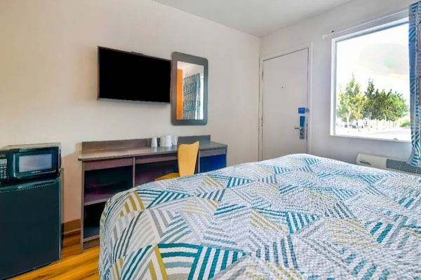 Foto van 1 kingsize bed | Rookvrij - Vakantiehuis in Gallup - Facilities