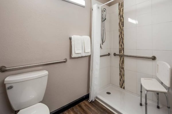 Foto van 1 tweepersoonsbed (queensize) | Niet-roken, koelkast (Micfridge) - BathRoom