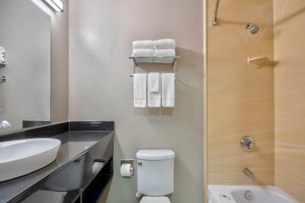 Foto van 1 tweepersoonsbed | Douche (conform ADA/RI-richtlijnen) - BathRoom