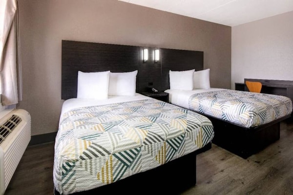 Foto van 2 tweepersoonsbedden | Rookvrij, Keuken - Vakantiehuis in San-Antonio - BedRoom