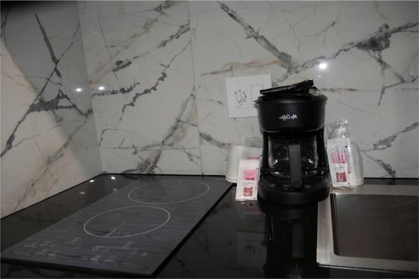 Foto van 1 tweepersoonsbed (queensize) | NS | Keuken - Vakantiehuis in Tacoma - Facilities