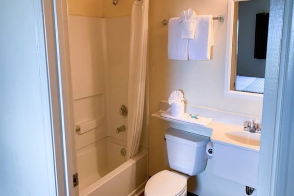 Foto van 1 tweepersoonsbed (queensize) | Niet-roken, koelkast (Micfridge) - BathRoom