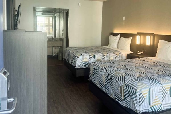 Foto van 2 tweepersoonsbedden | Roken toegestaan, koelkast aanwezig - BedRoom