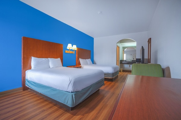 Foto van 2 tweepersoonsbedden (queensize) | Rookvrij - Vakantiehuis in Galveston TX - BedRoom