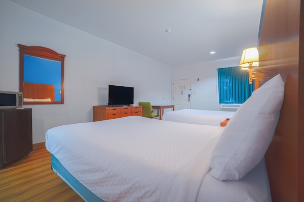 Foto van 2 tweepersoonsbedden (queensize) | Rookvrij - Vakantiehuis in Galveston TX - BedRoom