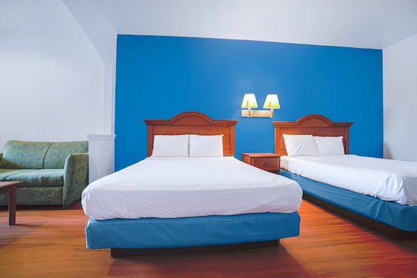 Foto van 2 tweepersoonsbedden (queensize) | Rookvrij - Vakantiehuis in Galveston TX - BedRoom