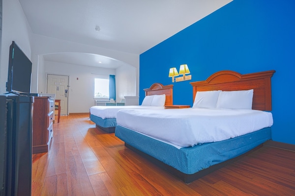 Foto van 2 tweepersoonsbedden (queensize) | Rookvrij - Vakantiehuis in Galveston TX - BedRoom